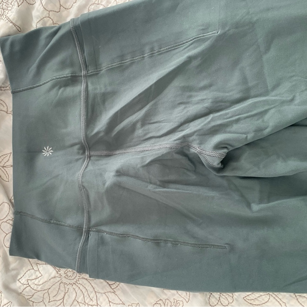 Athleta Bali Green transcend stash straight leg pant (legging) - Picture 2 of 3